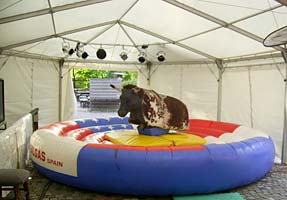 Bullriding im Zelt
