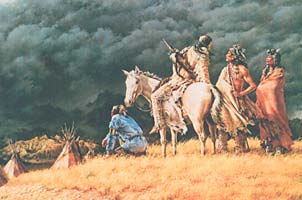 Plane Indianer-Motiv